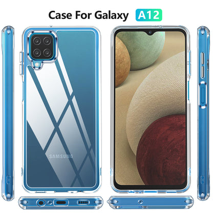 Crystal Hard PC Rubber TPU Combo Galaxy A12 Case