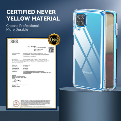 Crystal Hard PC Rubber TPU Combo Galaxy A12 Case