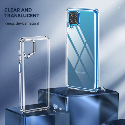 Crystal Hard PC Rubber TPU Combo Galaxy A12 Case