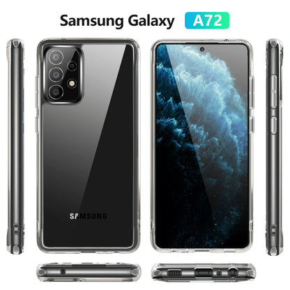 Crystal Hard PC Rubber TPU Combo Galaxy A72 Case