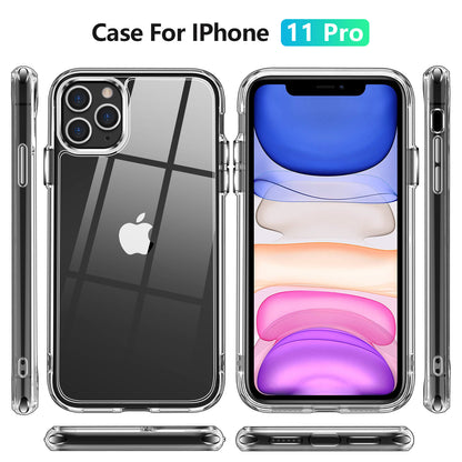 Crystal Hard PC Rubber TPU Combo iPhone 11 Pro Case