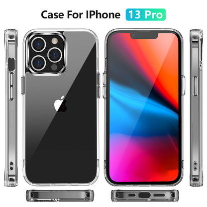 Crystal Hard PC Rubber TPU Combo iPhone 13 Pro Case