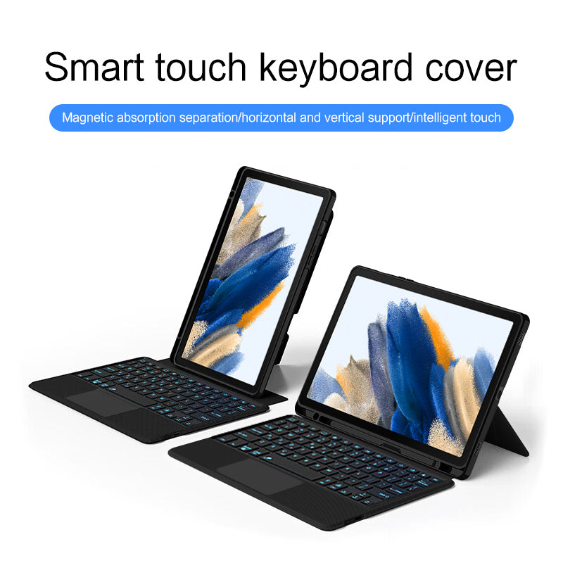 Buckle Detachable Slim Leather Keyboard Galaxy Tab A8 Case