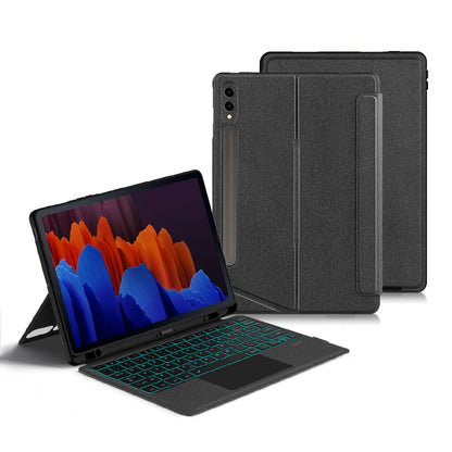 Buckle Detachable Slim Leather Keyboard Galaxy Tab S7+ Case