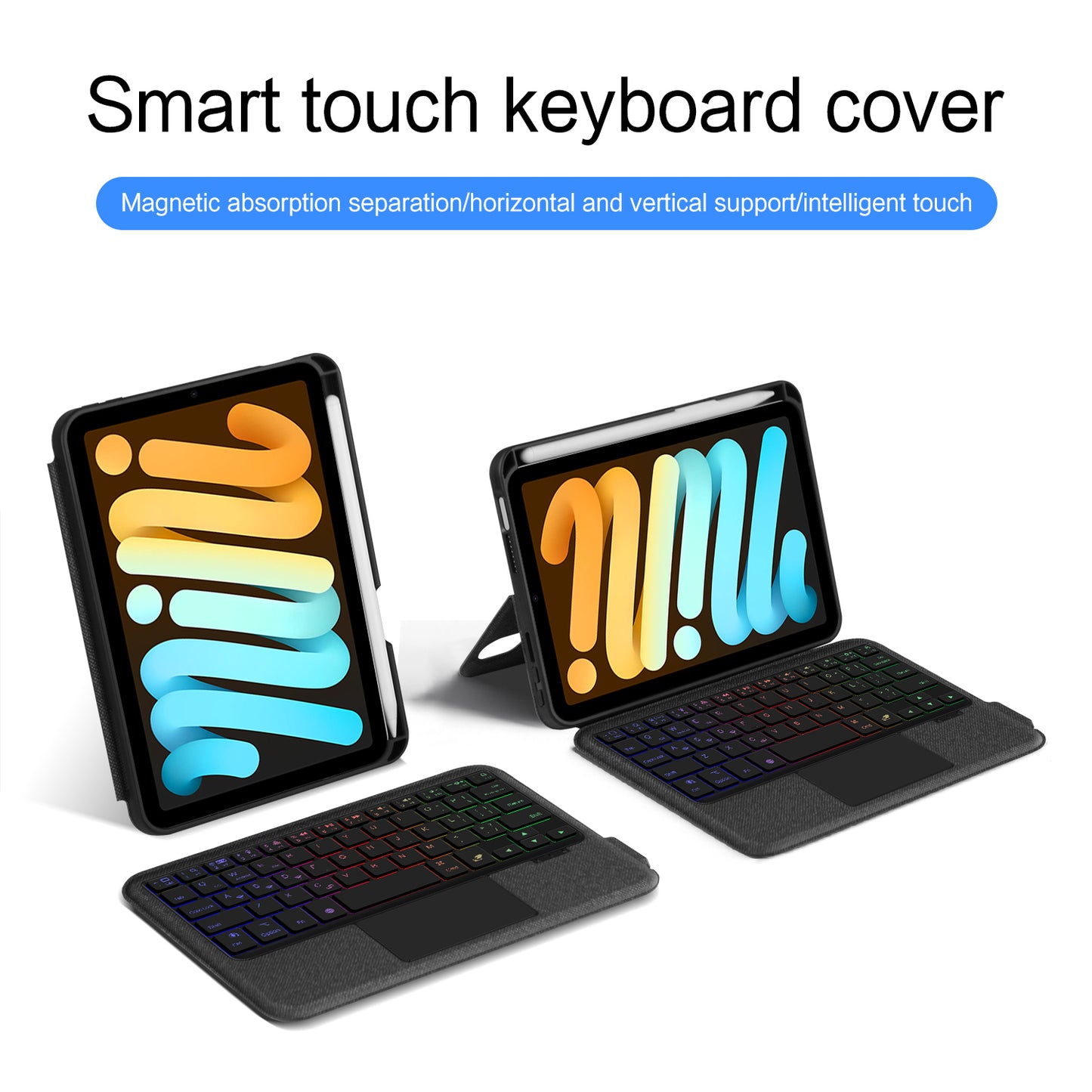 Buckle Detachable Slim Leather Keyboard iPad Mini 7 Case