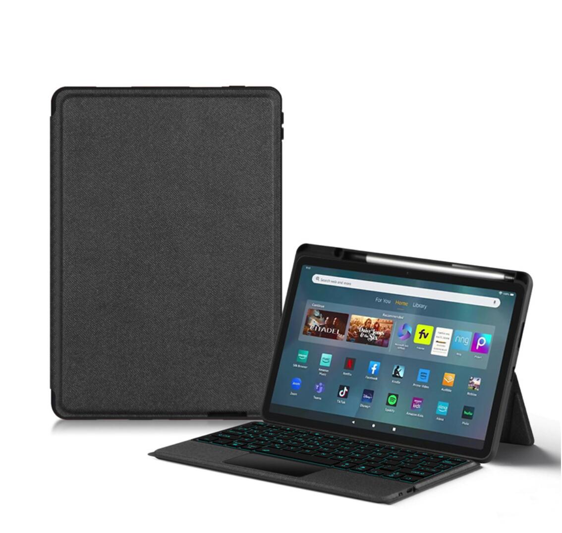 Buckle Detachable Slim Leather Keyboard Kindle Fire Max Case