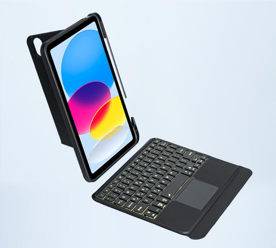 Magnetic Detachable Tension Leather Keyboard iPad 10 Case