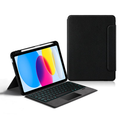 Conjoin Shaft Genuine Leather Keyboard iPad 10 Case