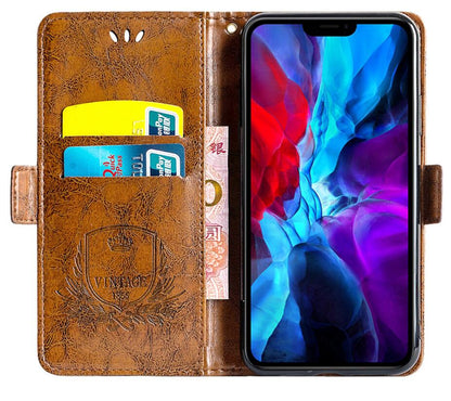 Oil Wax Leather iPhone 6/6s Plus Case Wallet Stand