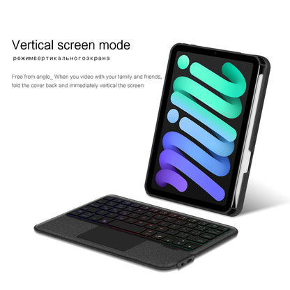 Dissociable Hem 3-backlit Touchpad Keyboard Apple iPad Mini 6 Case