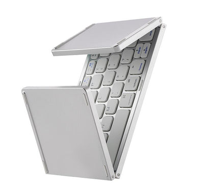 Portable Wireless Bluetooth Keyboard Touchpad 3-foldable Stand Strip Shape