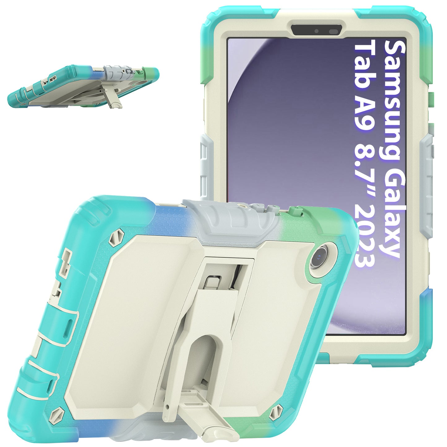 Kickstand Lanyard Strap Galaxy Tab A9 Case