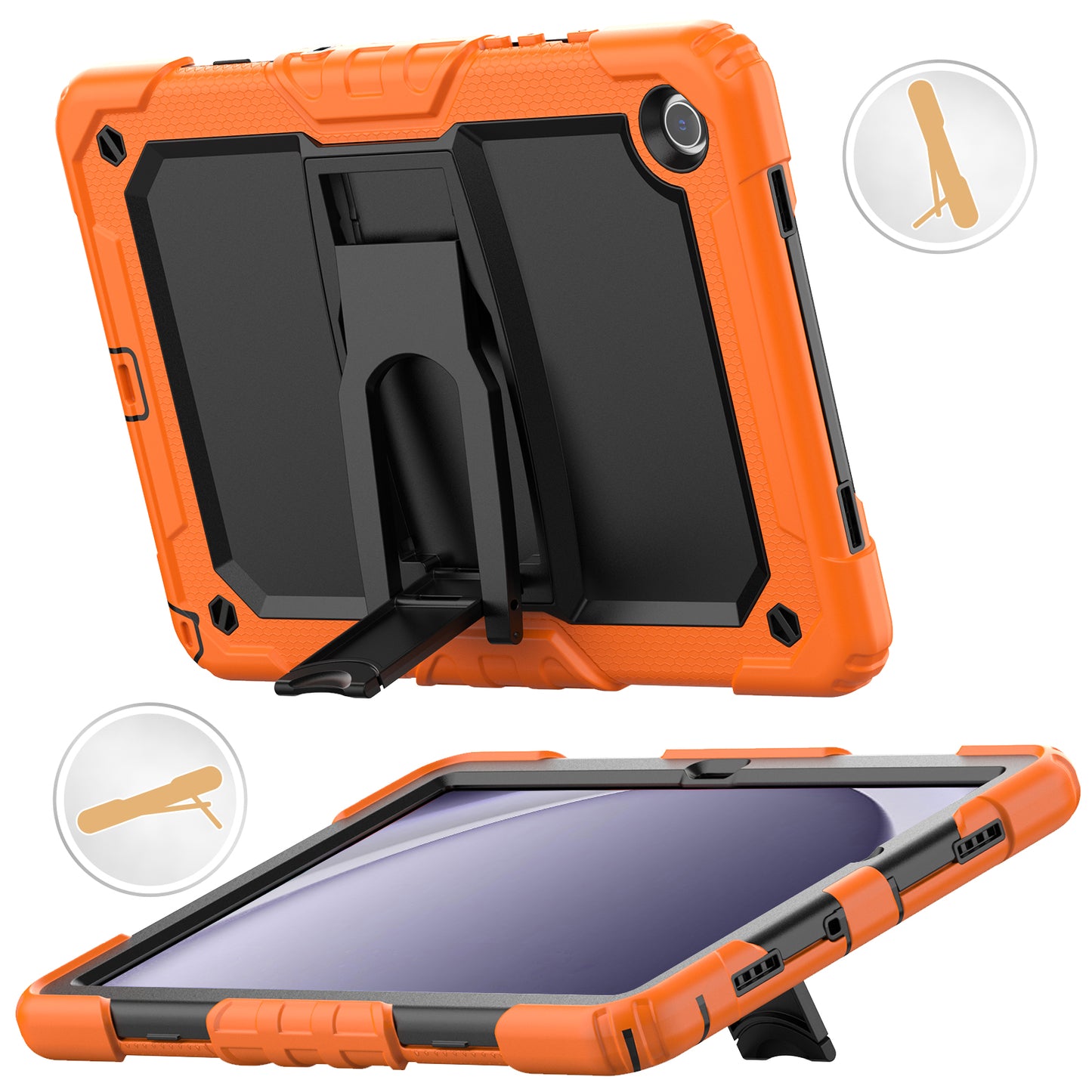 Kickstand Lanyard Strap Galaxy Tab A9+ Case