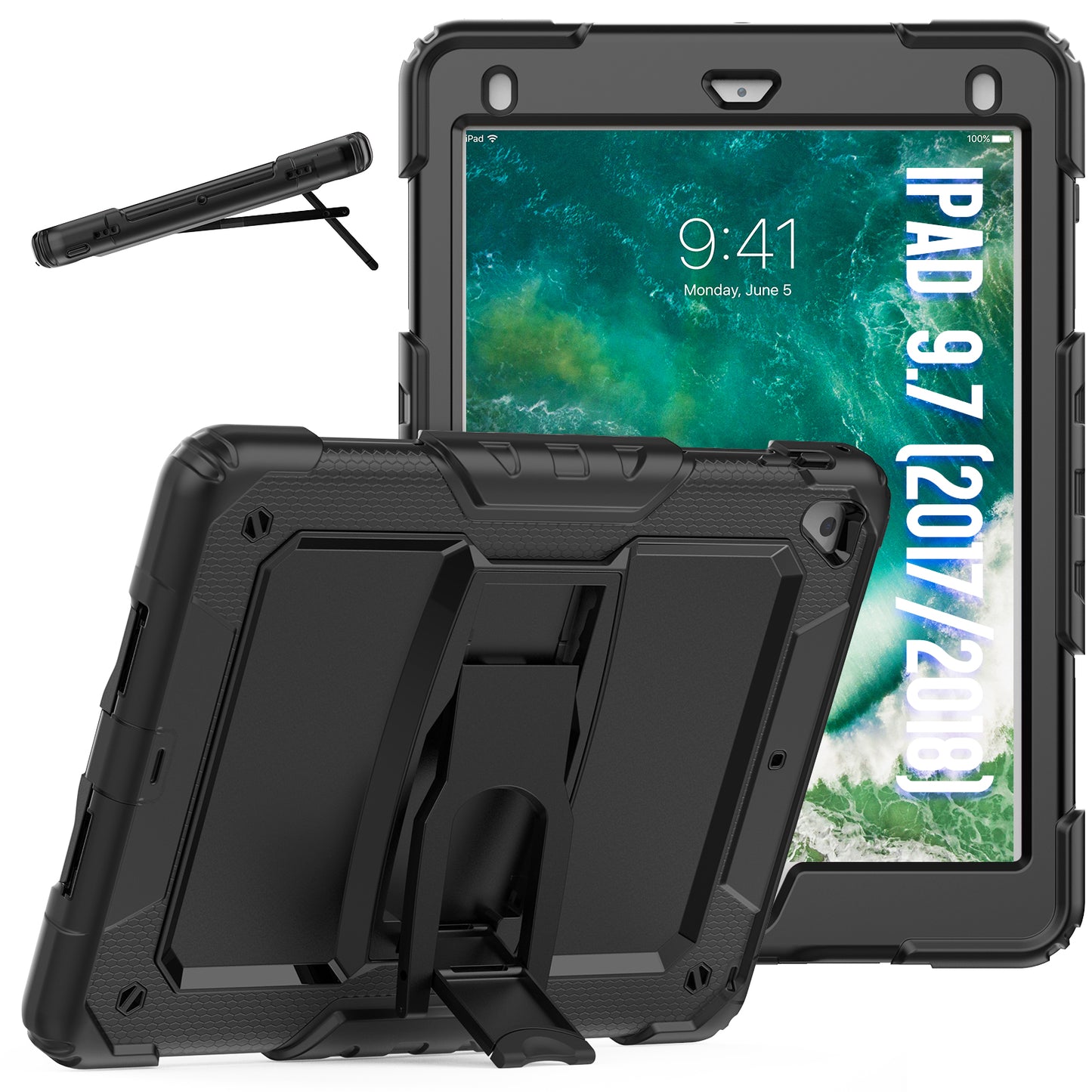 Kickstand Lanyard Strap iPad Pro 9.7 Case