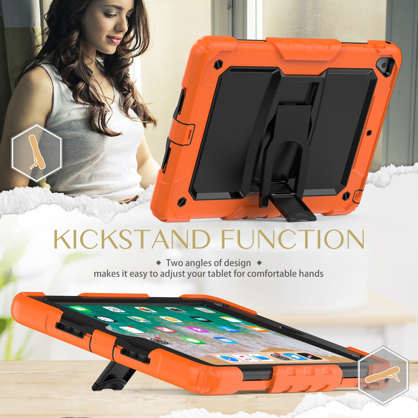 Kickstand Lanyard Strap iPad Pro 9.7 Case