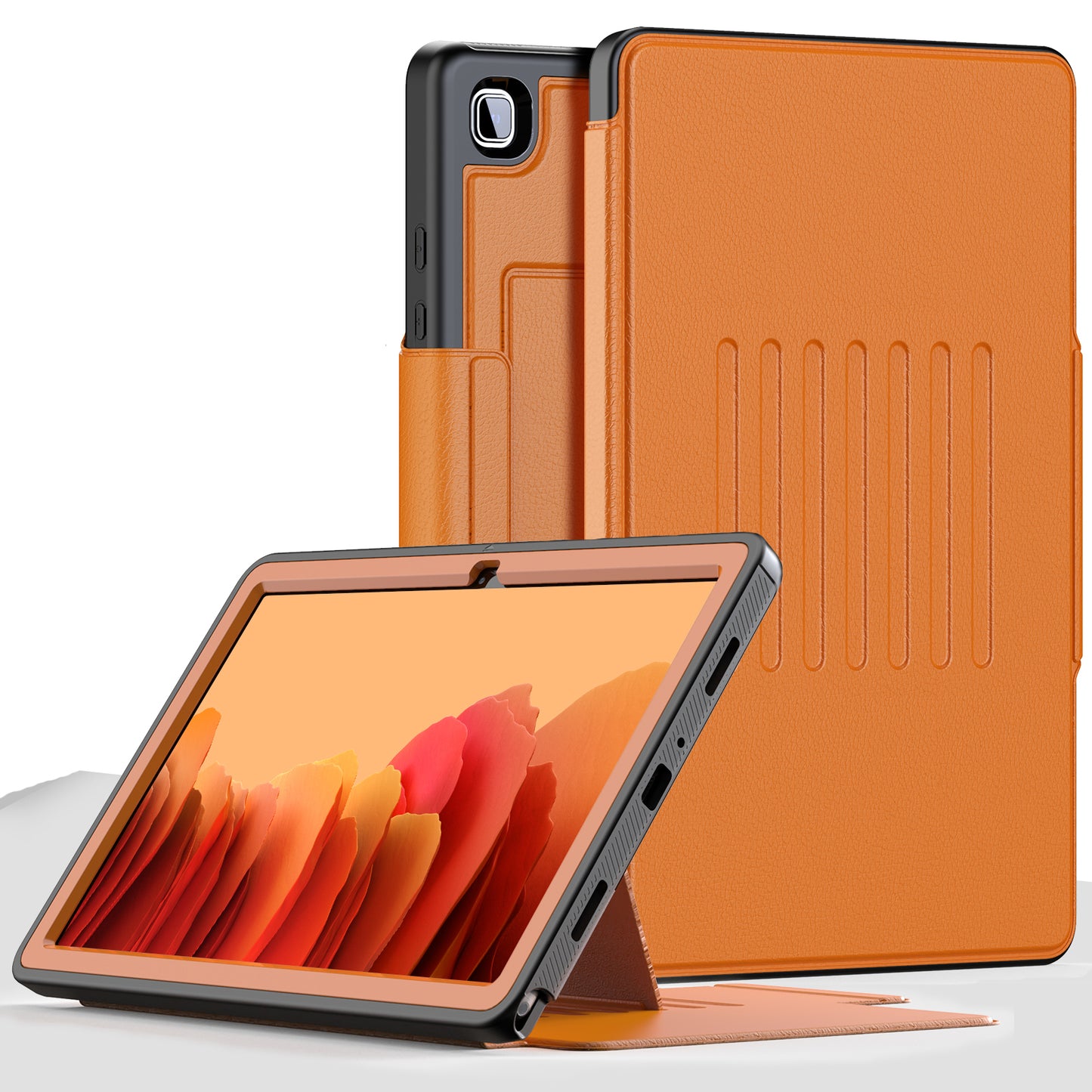 Smart Multiple Stand Galaxy Tab A7 Lite Case Leather