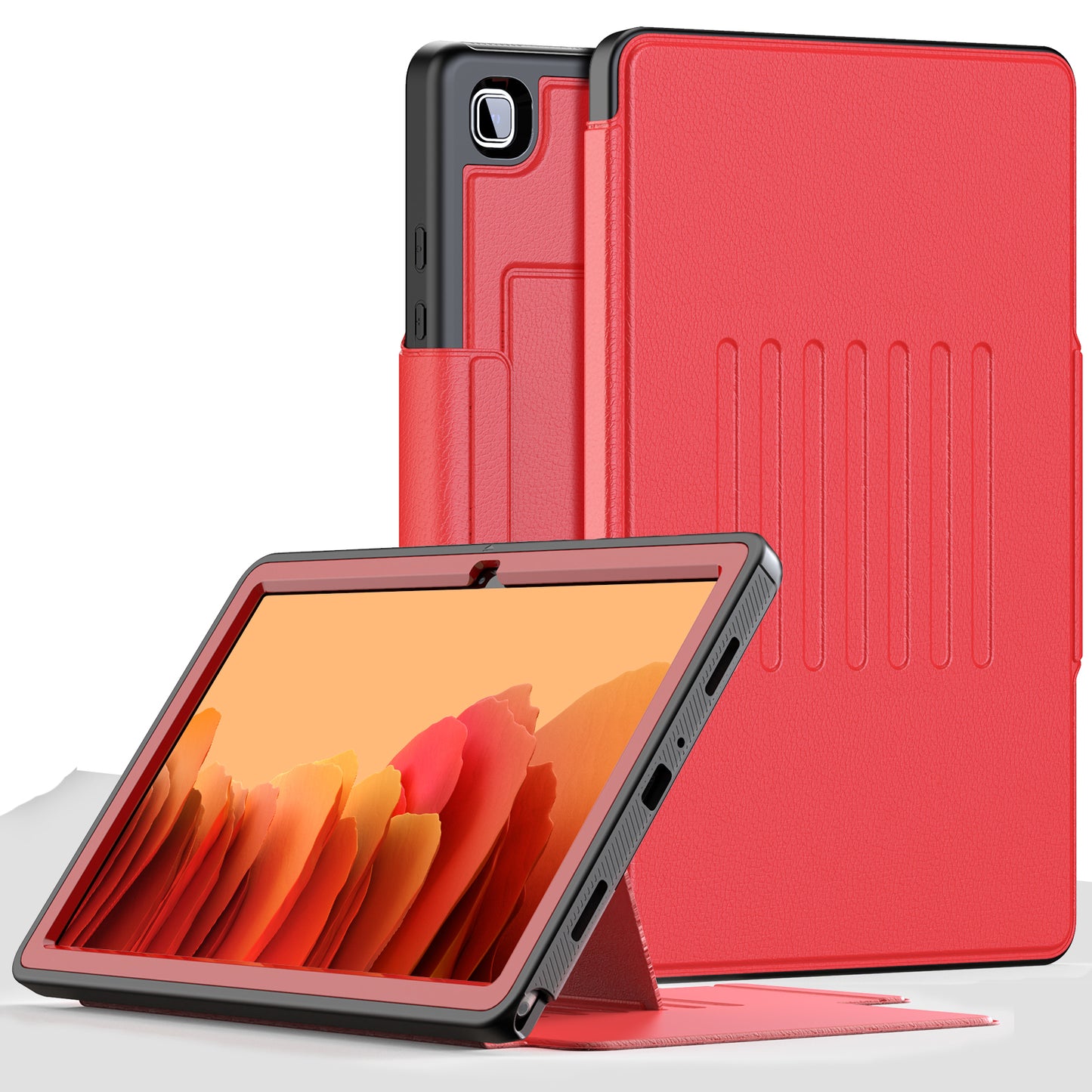 Smart Multiple Stand Galaxy Tab A7 Lite Case Leather