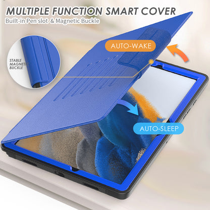 Smart Multiple Stand Galaxy Tab A8 Case Leather