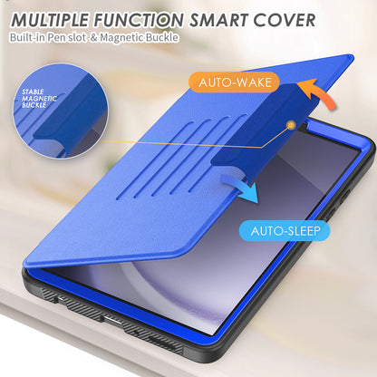 Smart Multiple Stand Galaxy Tab A9 Case Leather