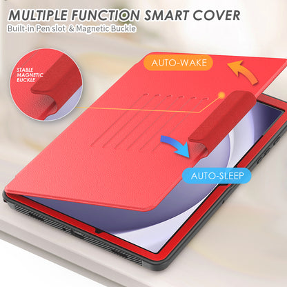 Smart Multiple Stand Galaxy Tab A9+ Case Leather