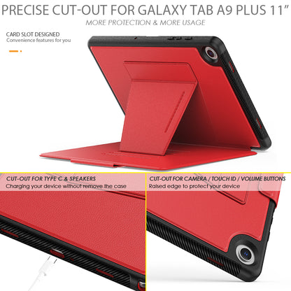 Smart Multiple Stand Galaxy Tab A9+ Case Leather