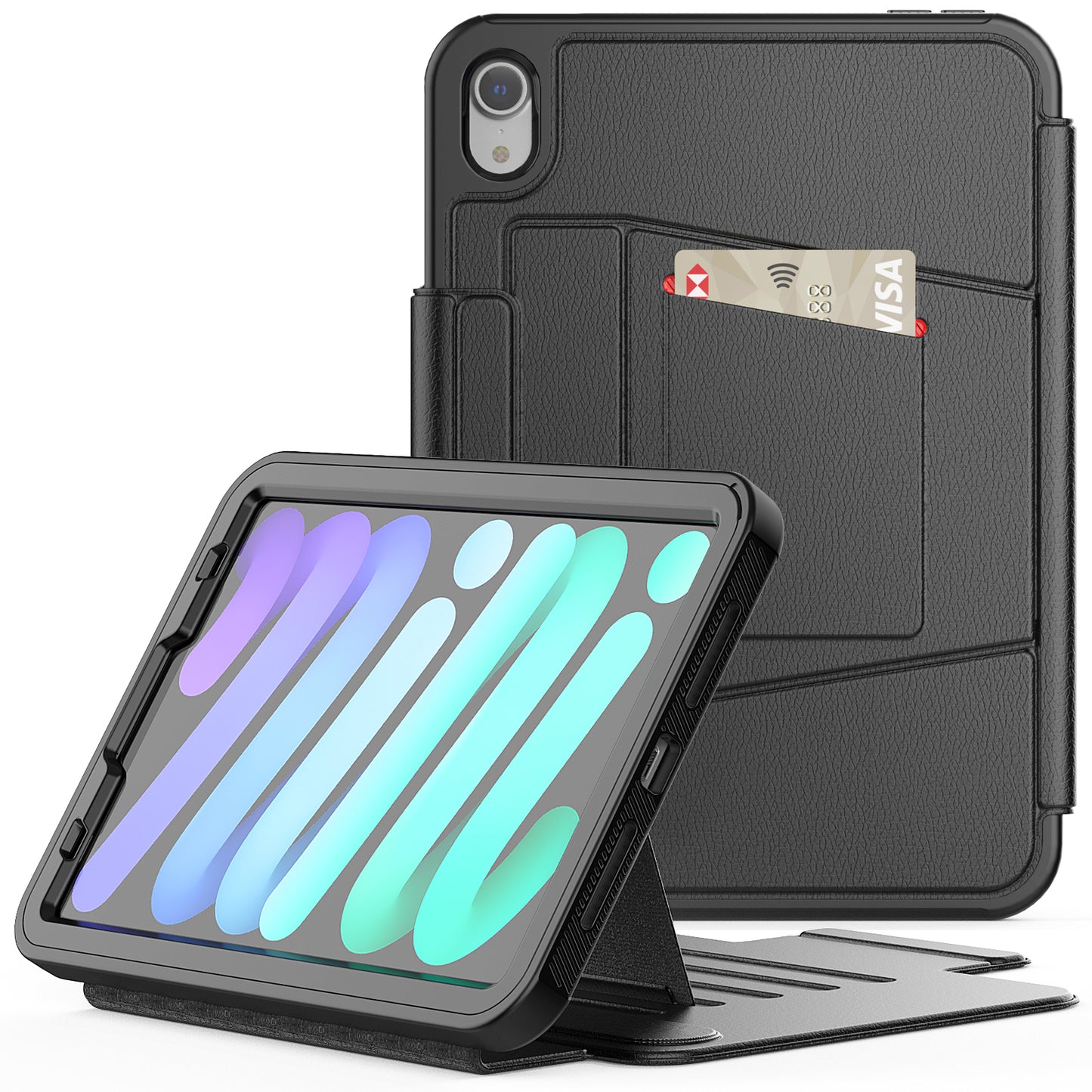 Smart Multiple Stand iPad Mini 7 Case Leather