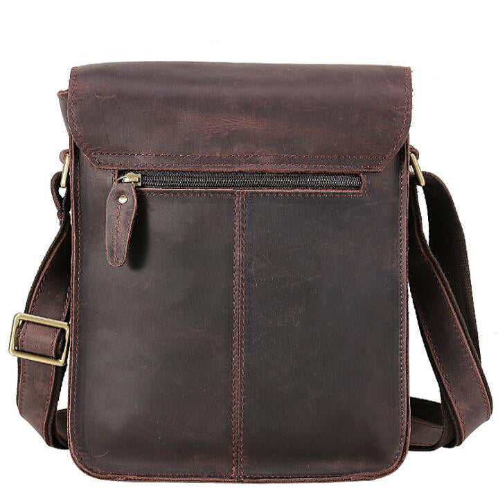 Men's Genuine Leather Handbag Tablet Bag Retro Casual