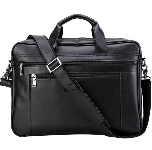 Men's Genuine Leather Briefcase Laptop Bag Business Large Portable Travel