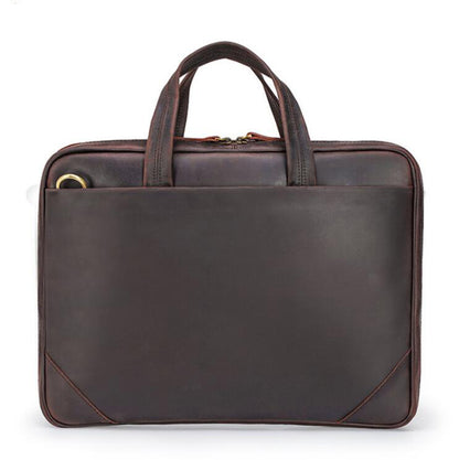 Men's Genuine Leather Briefcase Laptop Bag Ultra-thin Business