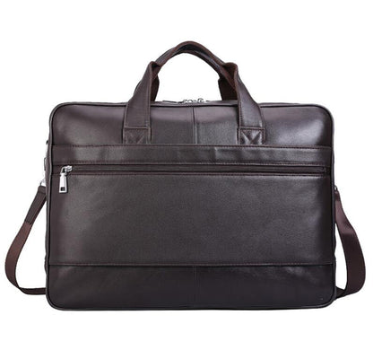 Men's Genuine Leather Briefcase Laptop Bag Multifunctional