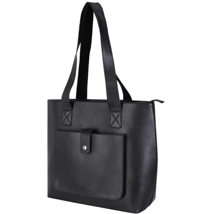 Men's Genuine Leather Shopping Tote Bag Laptop Large Capacity Fashion Tire