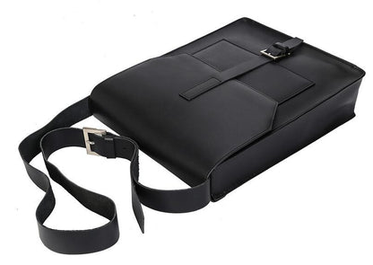 Men's Genuine Leather Messenger Bag Tablet Large Capacity Business Fashion