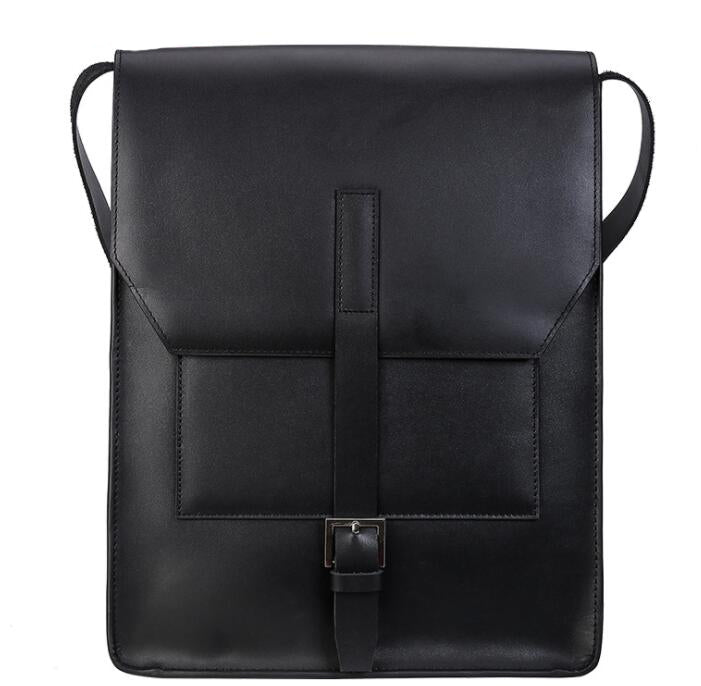 Men's Genuine Leather Messenger Bag Tablet Large Capacity Business Fashion