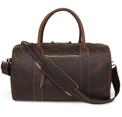 Men's Genuine Leather Duffel Bag Luggage Laptop High-end Hand-held