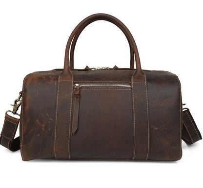 Men's Genuine Leather Duffel Bag Luggage Laptop High-end Hand-held