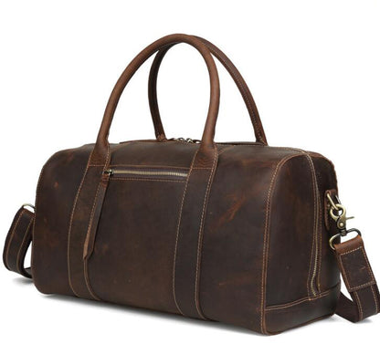 Men's Genuine Leather Duffel Bag Luggage Laptop High-end Hand-held