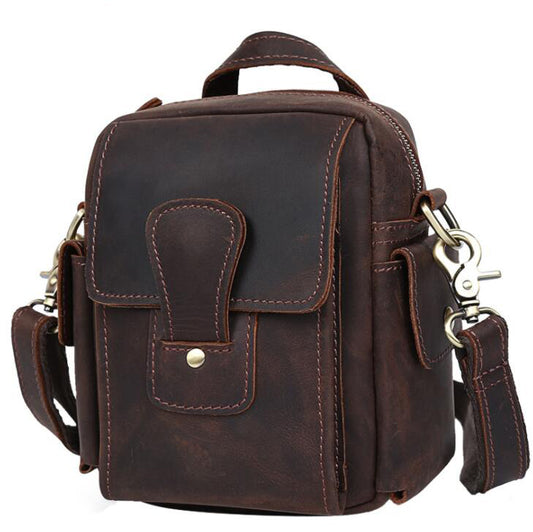 Men's Genuine Leather Handbag Phone Bag Small Casual Portable Outdoor