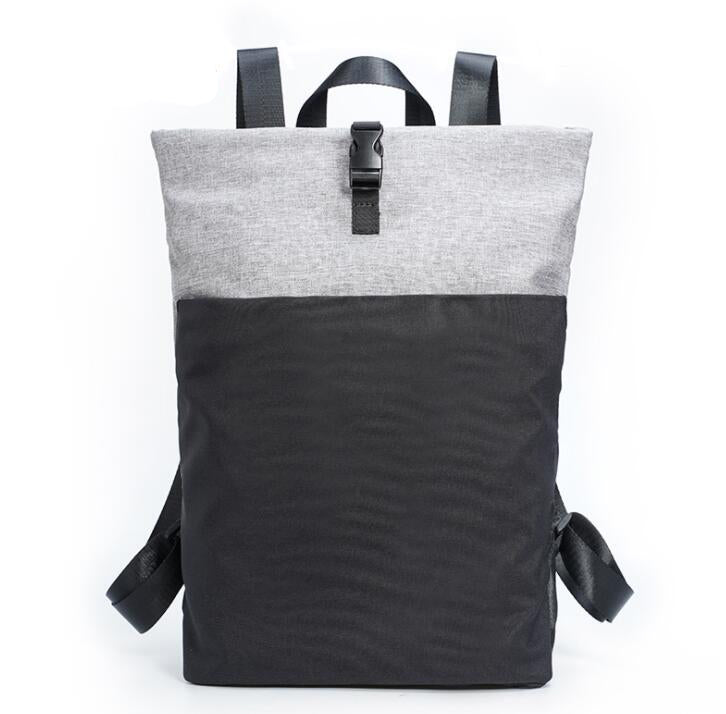 Men's Canvas Backpack Laptop Bag 2 in 1 Simple Laptop School Foldable Storage Light