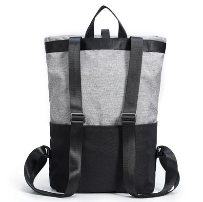 Men's Canvas Backpack Laptop Bag 2 in 1 Simple Laptop School Foldable Storage Light