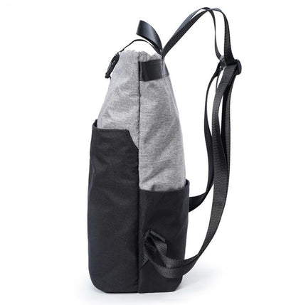 Men's Canvas Backpack Laptop Bag 2 in 1 Simple Laptop School Foldable Storage Light