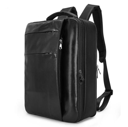 Men's Genuine Leather Briefcase Laptop Bag Dual Backpack Multifunctional Business