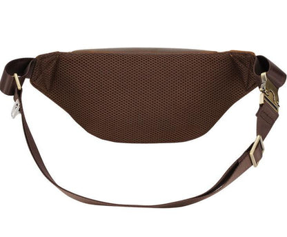 Men's Genuine Leather Fanny Pack Waist Bag Phone Ins Retro Shoulder Casual