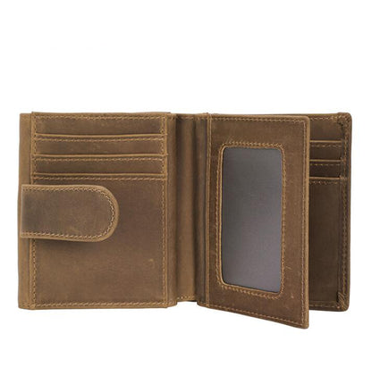 Men's Genuine Leather Wallet Retro Personality Handmade Money Clip