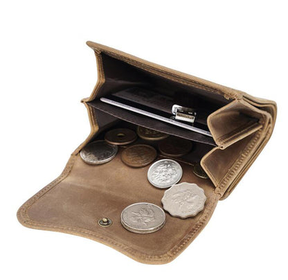 Men's Genuine Leather Wallet Retro Personality Handmade Money Clip