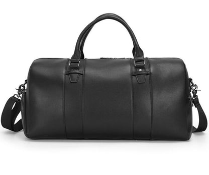 Men's Genuine Leather Duffel Bag Luggage Laptop Independent Shoe Position One-shoulder Diagonal