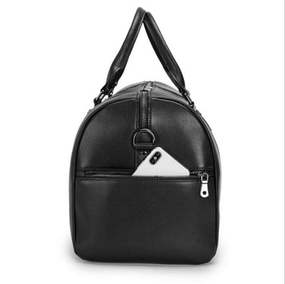 Men's Genuine Leather Duffel Bag Luggage Laptop Independent Shoe Position One-shoulder Diagonal