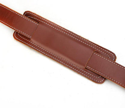 Men's Genuine Leather Luggage Strap Shoulder Double-sided