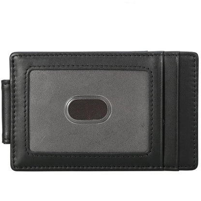 Men's Genuine Leather Wallet Money Clip Multifunctional Ultra-thin Edging